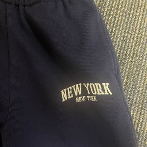 Forever 21 Navy Wide Leg Sweatpants